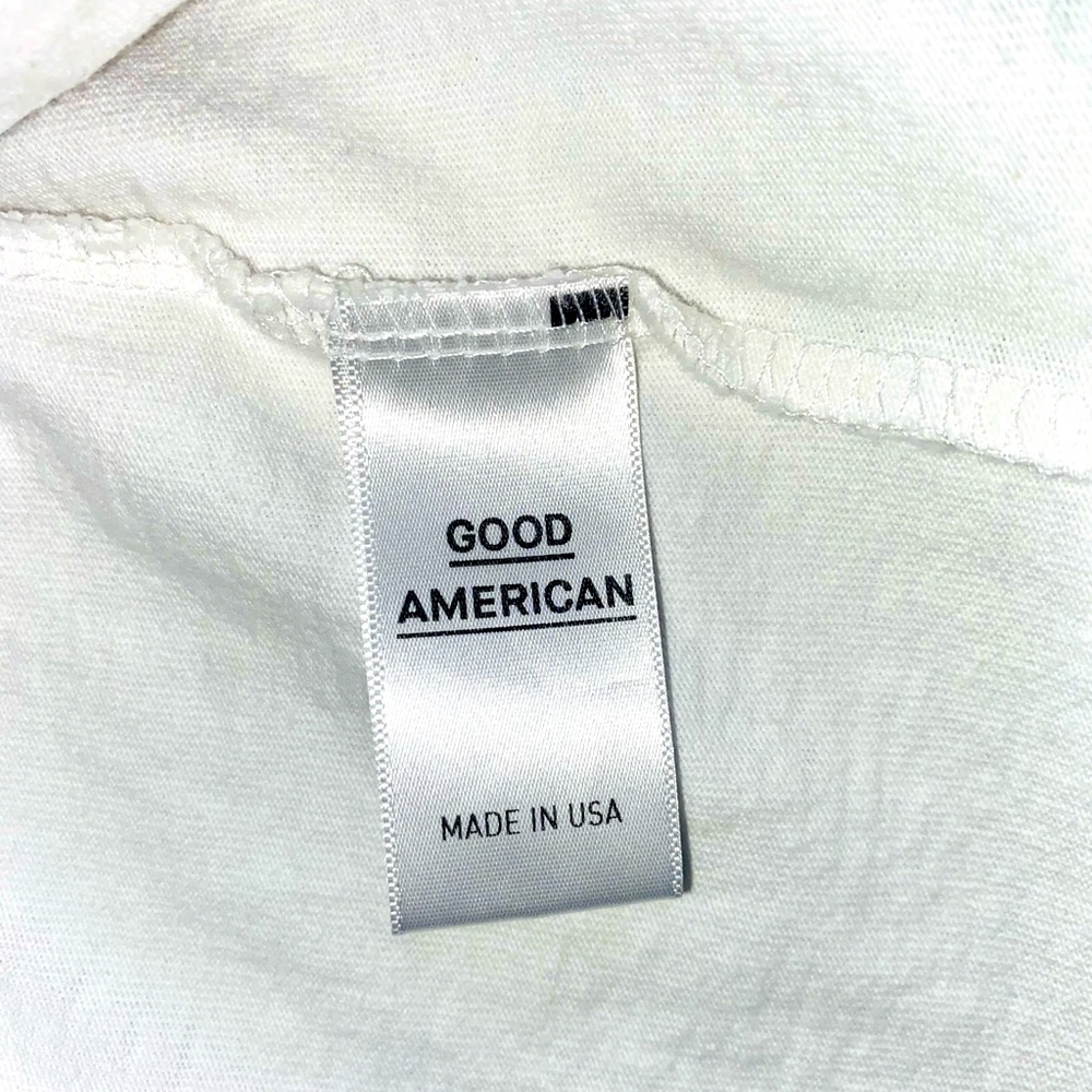 Good American White Long Sleeve Silver Star TShirt - Picture 6 of 9